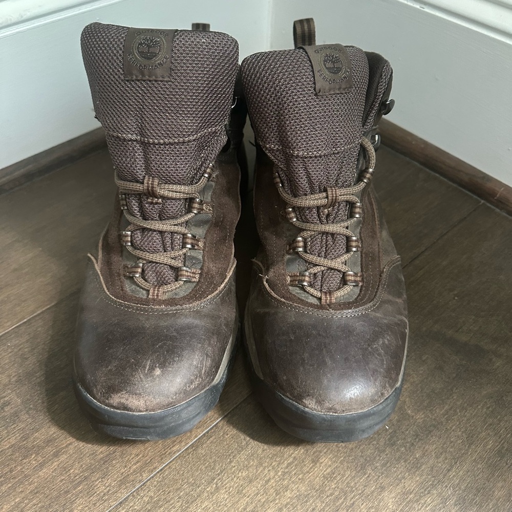 Timberland Brown Leather Hiking Boots - Men’s 10M